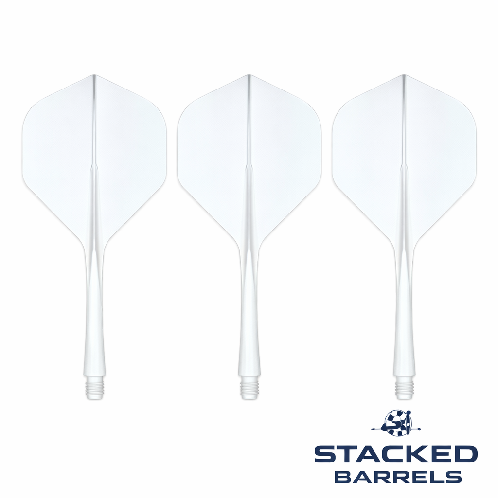 Caliburn SUP Moulded Flight & Stems No6 White