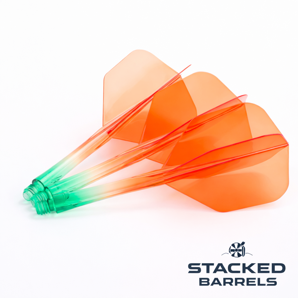 Caliburn SUP Moulded Flight & Stems No6 Green/Orange Two Tone
