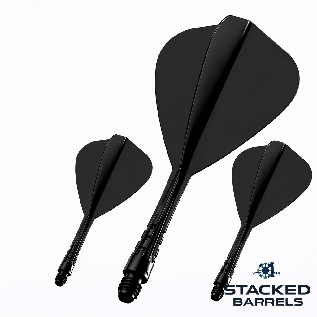 Mission Force 90 Vortex Moulded Flight & Shaft No2 Black