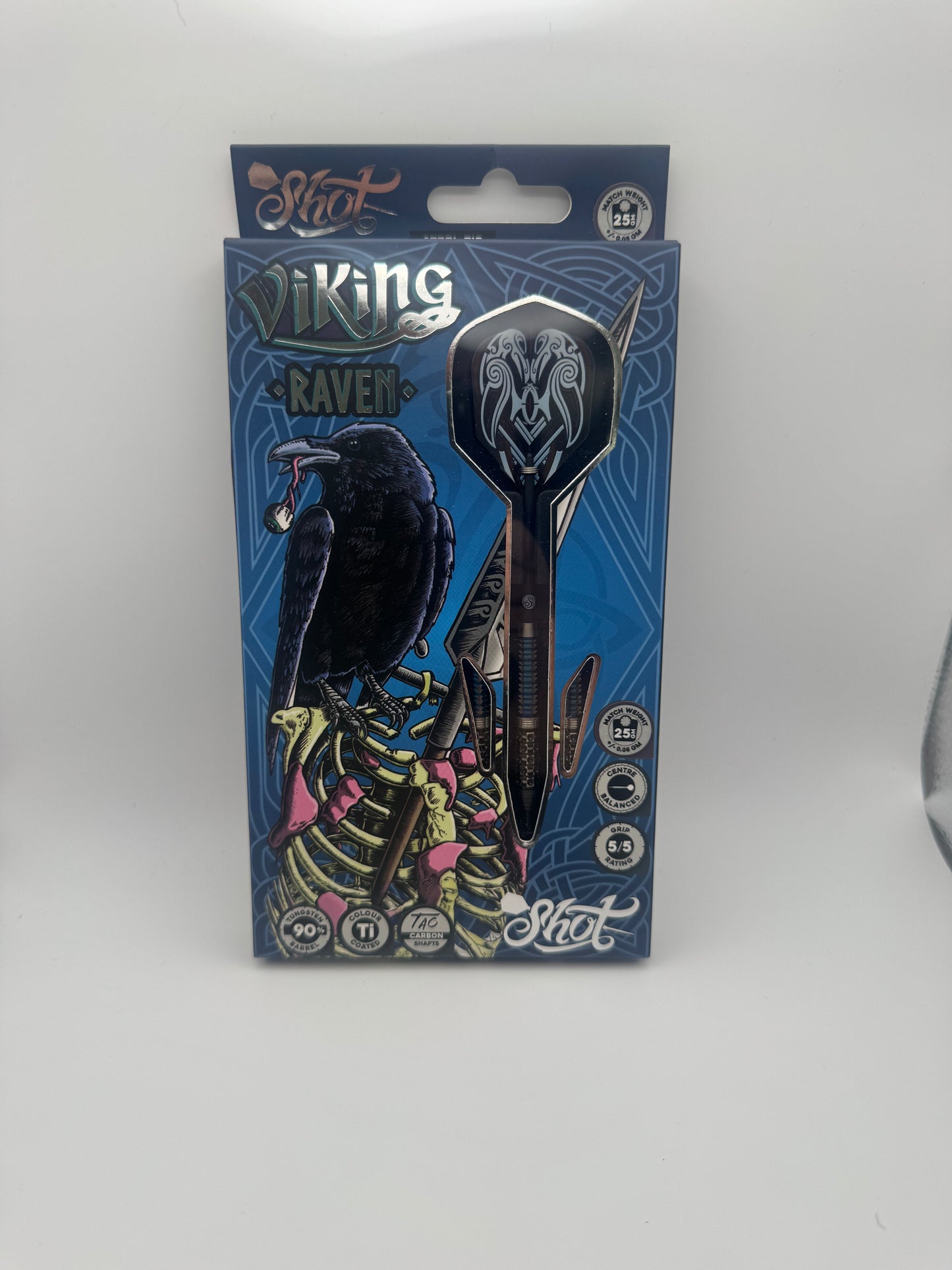Shot Viking Raven 90% Tungsten Steel Tip Darts